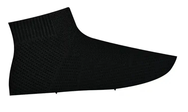 Semi Finished Knitted Upper Breathable Flat Knitted Mesh Fabric Shoes Upper
