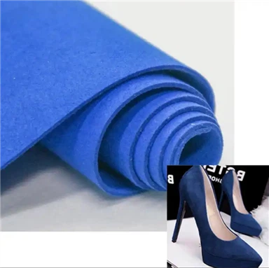 Engros høy fargefasthet dobbel side semsket skinn mikrofiber imitert syntetisk lær for sko vesker