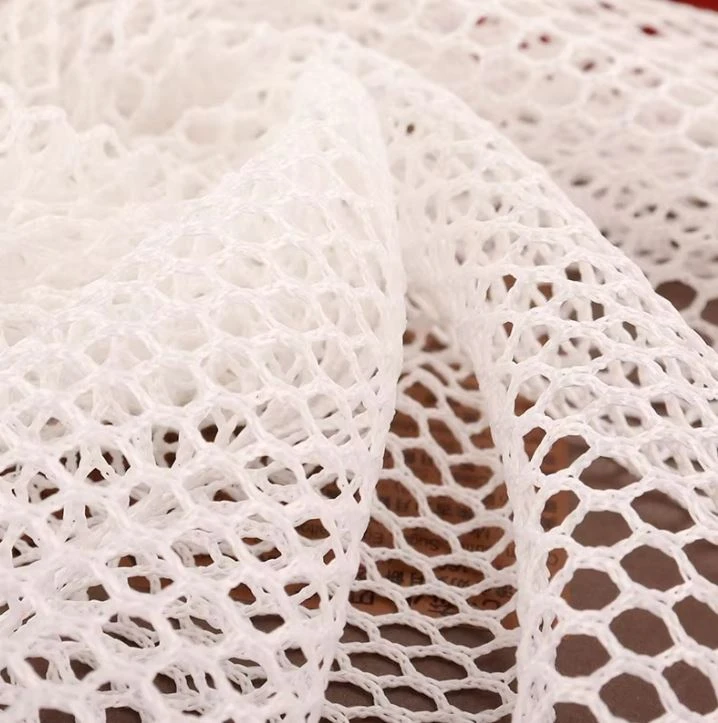 High Quality Wholesale Hexagonal Netting Mesh Shoes Sport Stretch Fish Scale Fabric