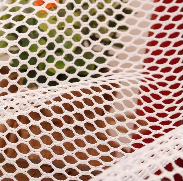 Høy kvalitet engros sekskantet netting mesh sko Sport Stretch Fish Scale Stoff