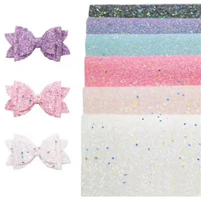 Vanntett kunstig imitert glitter skinn Stoff Shine PU Syntetisk skinn